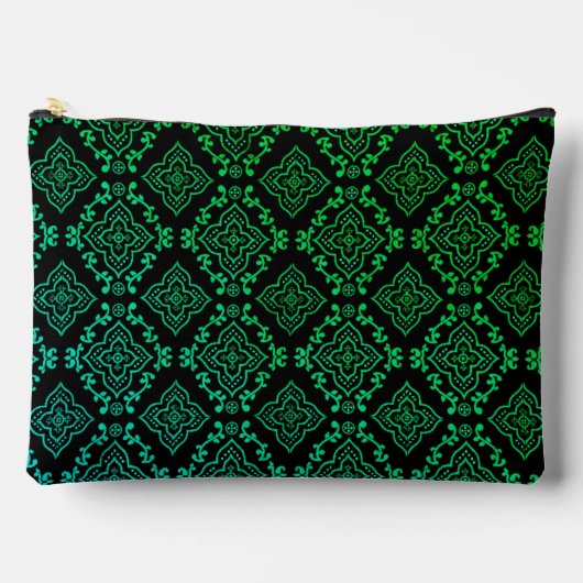 Groen geometrisch patroon / Indiase print Etui (Voorkant)