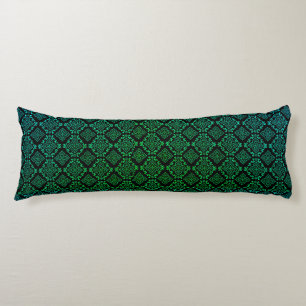 Groen geometrisch patroon / Indiase print Lichaamskussen