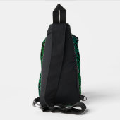 Groen geometrisch patroon / Indiase print  Sling Bag (Achterkant)
