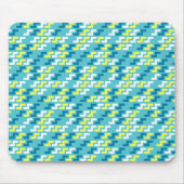 Groen geometrisch patroon muismat (Voorkant)