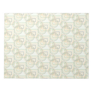 Groen geometrisch patroon notitieblok