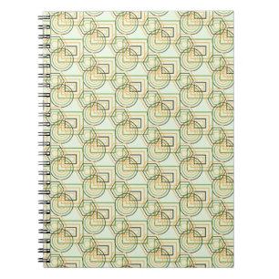 Groen geometrisch patroon notitieboek