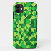 Groen geometrisch patroon St Patrick's Day Case-Mate iPhone Case (Achterkant)