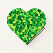 Groen geometrisch patroon St Patrick's Day Notitieboek (Achterkant)