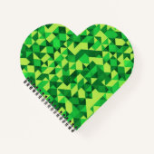 Groen geometrisch patroon St Patrick's Day Notitieboek (Voorkant)