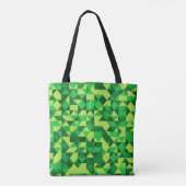 Groen geometrisch patroon St Patrick's Day Tote Bag (Achterkant)