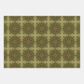 Groen geometrisch patroon van de aarde nr. 1 inpakpapier vel (Voorkant)