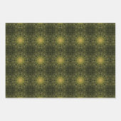 Groen geometrisch patroon van de aarde nr. 2 inpakpapier vel (Voorkant 3)