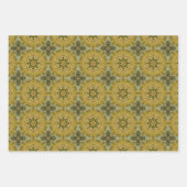 Groen geometrisch patroon van de aarde nr. 2 inpakpapier vel (Voorkant)