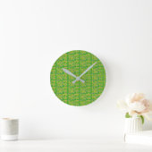 Groen Geometrisch Ronde Klok (Huis)