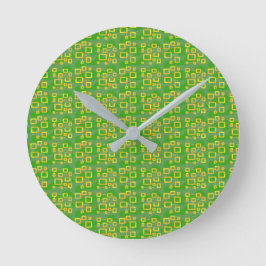 Groen Geometrisch Ronde Klok