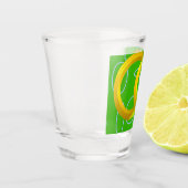 Groen Geometrisch Schot glas (Links)