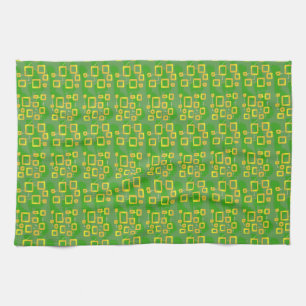 Groen Geometrisch Theedoek