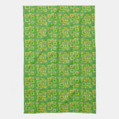Groen Geometrisch Theedoek (Verticaal)