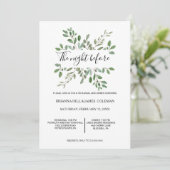 Groen Geometrisch Tropisch repetitie diner Kaart (Staand voorkant)