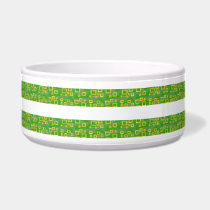 Groen Geometrisch  Voerbakje