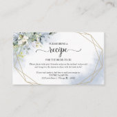 Groen Geometrisch Vrijgezellenfeest Recept Aanvraa Informatiekaartje (Voorkant)