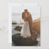 Groen Geometrische bruiloft Kaart (Achterkant)