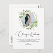 Groen Geometrische verandering van plannen Elopeme Briefkaart (Voorkant / Achterkant)