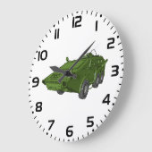 Groen Gepantserd Militair Voertuig Grote Klok (Hoek)