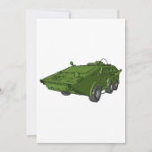 Groen Gepantserd Militair Voertuig Kaart (Voorkant)