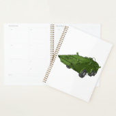 Groen Gepantserd Militair Voertuig Planner (Display)