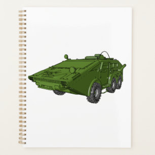 Groen Gepantserd Militair Voertuig Planner