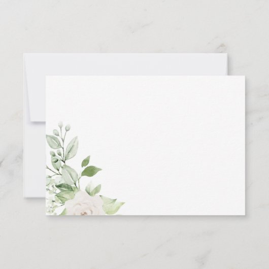 Groen gepersonaliseerd bedrijf notitiekaartje (Achterkant)