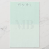 Groen Gepersonaliseerd Briefpapier (Voorkant)