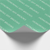 Groen gepersonaliseerd cadeaupapier (Hoek)