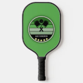 Groen gepersonaliseerd pickleball paddle (Voorkant)