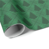 Groen geplakt kerstcadeautje cadeaupapier (Rol Hoek)