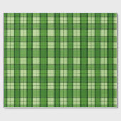 Groen geplakt kerstpapier cadeaupapier (Vlak)