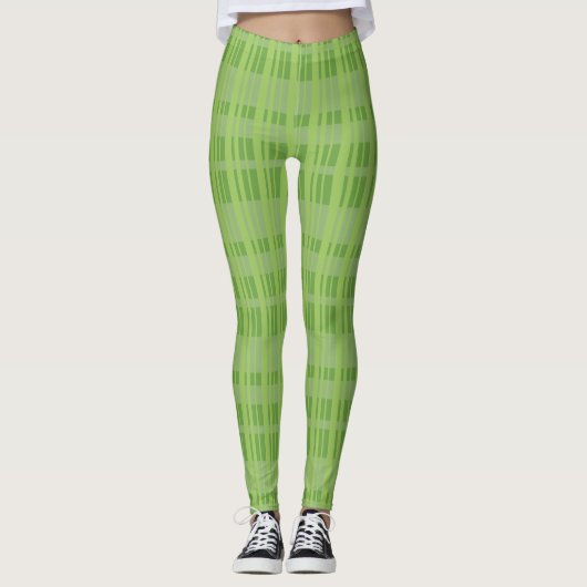 groen geplakt op groene Leggings (Voorkant)