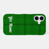 Groen geplakt patroon - iPhone 16 hoesje (Achterkant horizontaal)