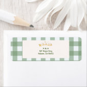 Groen geplakt retouradreslabel etiket (Insitu)