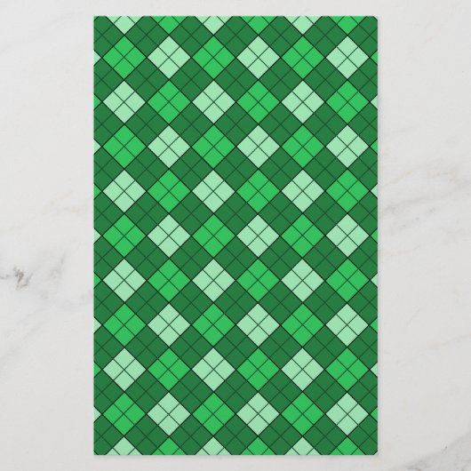 Groen geplaveid papier (Voorkant)