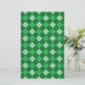 Groen geplaveid papier (Staand voorkant)