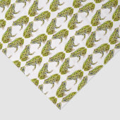 Groen gepotte kikkervispapier tissuepapier (Detail)