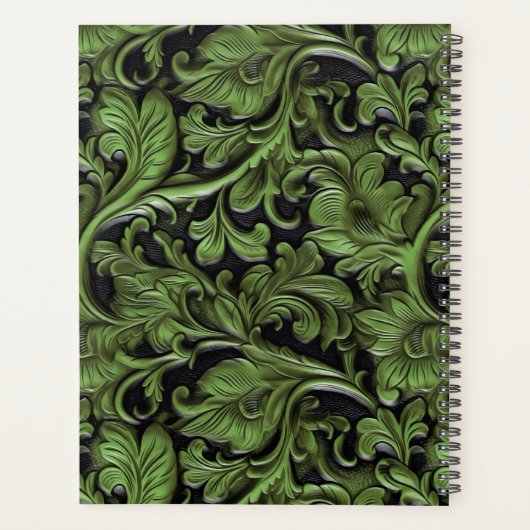  groen gereedschapsleer planner (Achterkant)