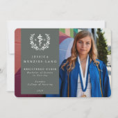 Groen geregistreerd verpleegkundige Asclepius Afst Aankondiging (Voorkant)