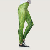 Groen gersteveld, voorjaarsclose-up. leggings (Rechts)