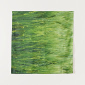 Groen gersteveld, voorjaarsclose-up. wandkleed (Voorkant (horizontaal))