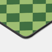Groen geruit diamantpatroon bureaumat (Hoek)