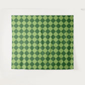 Groen geruit diamantpatroon wandkleed (Voorkant (horizontaal))