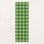 Groen geruit diamantpatroon  yogamat (Achterkant)