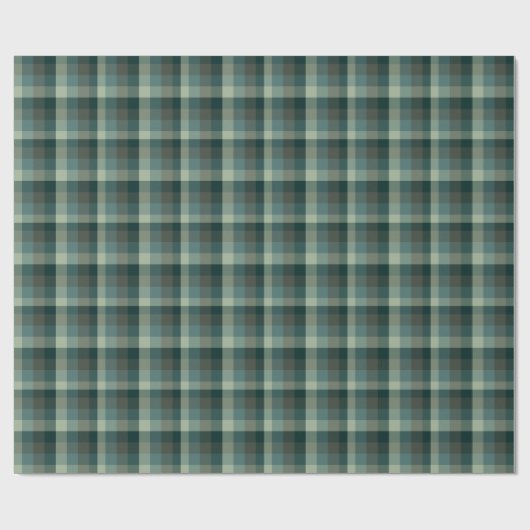 Groen geruit geruit ontwerp cadeaupapier (Vlak)
