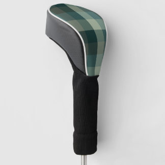 Groen geruit geruit ontwerp golfheadcover