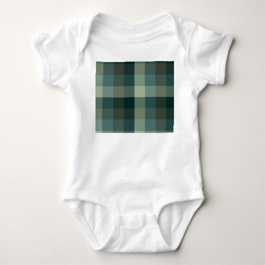 Groen geruit geruit plaid ontwerp romper (Voorkant)