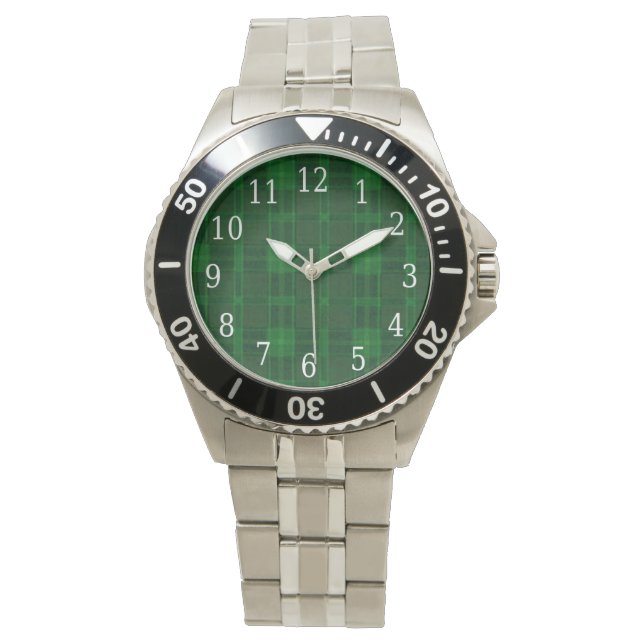 Groen geruit horloge (Voorkant)